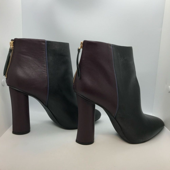 CAbi Bisset Color Block Leather Ankle Boots 10M - Picture 8 of 14